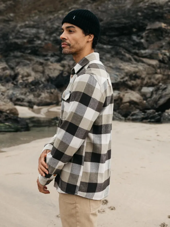 Men Beardsmore Shirt Willow Green Check Finisterre Shirts