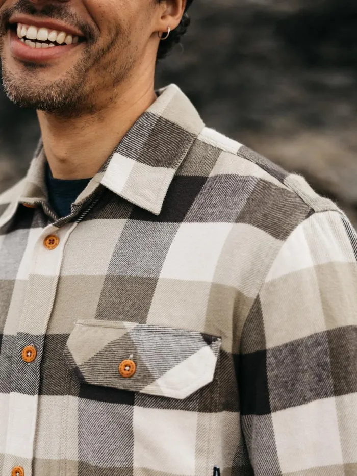 Men Beardsmore Shirt Willow Green Check Finisterre Shirts