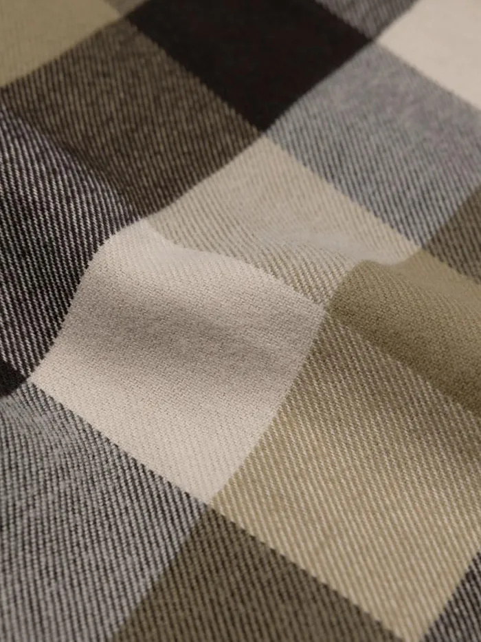 Men Beardsmore Shirt Willow Green Check Finisterre Shirts