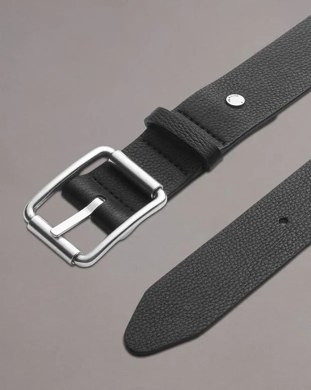 Men Belts Rag and Bone Evan Leather Belt Black