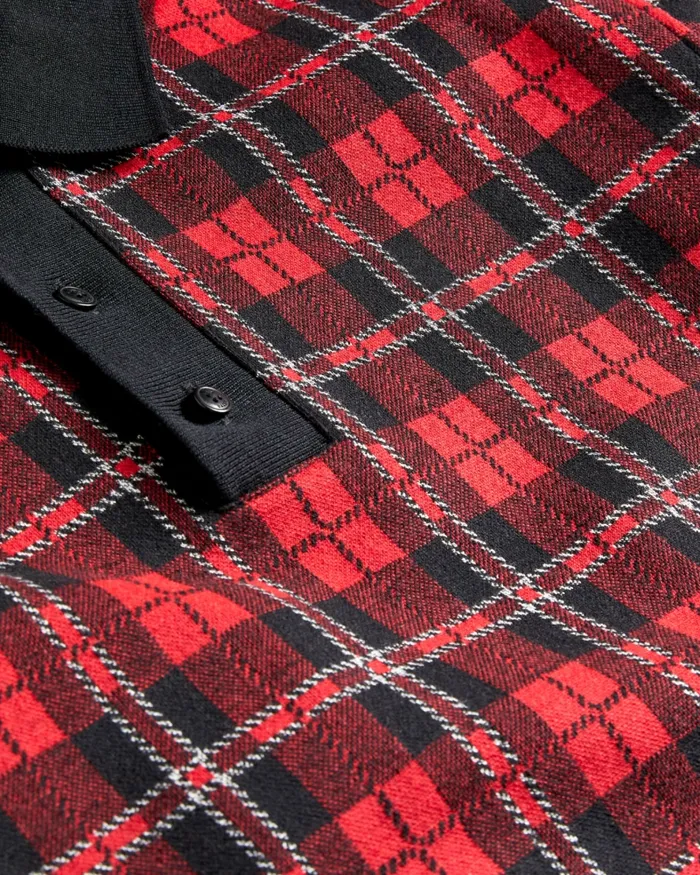 Men BENNEV 8211 Long Sleeve Check Rugby Shirt Red Ted Baker Tops Men BENNEV 8211 Long Sleeve Check Rugby Shirt Red Ted Baker Tops