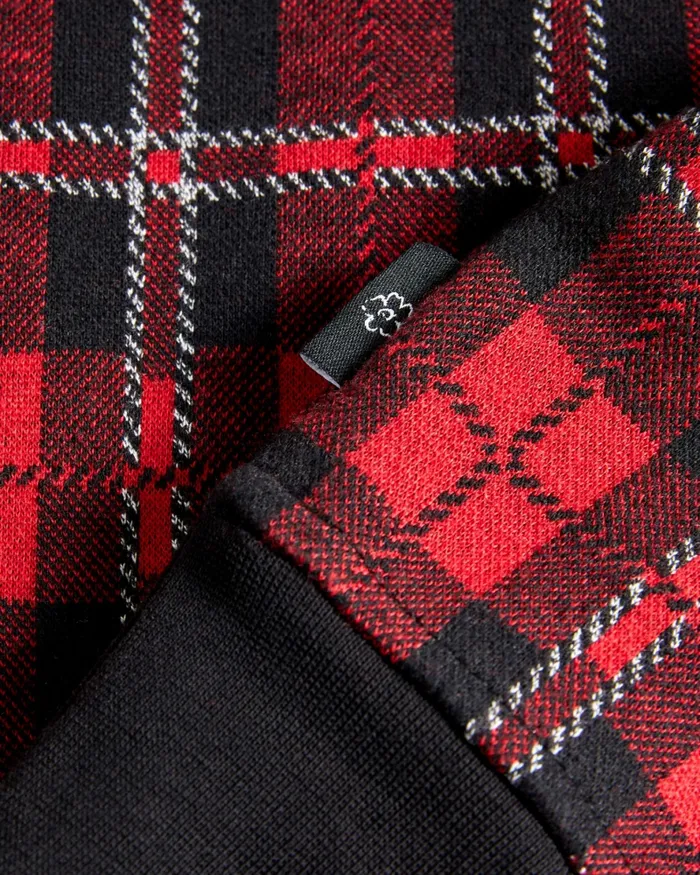 Men BENNEV 8211 Long Sleeve Check Rugby Shirt Red Ted Baker Tops Men BENNEV 8211 Long Sleeve Check Rugby Shirt Red Ted Baker Tops