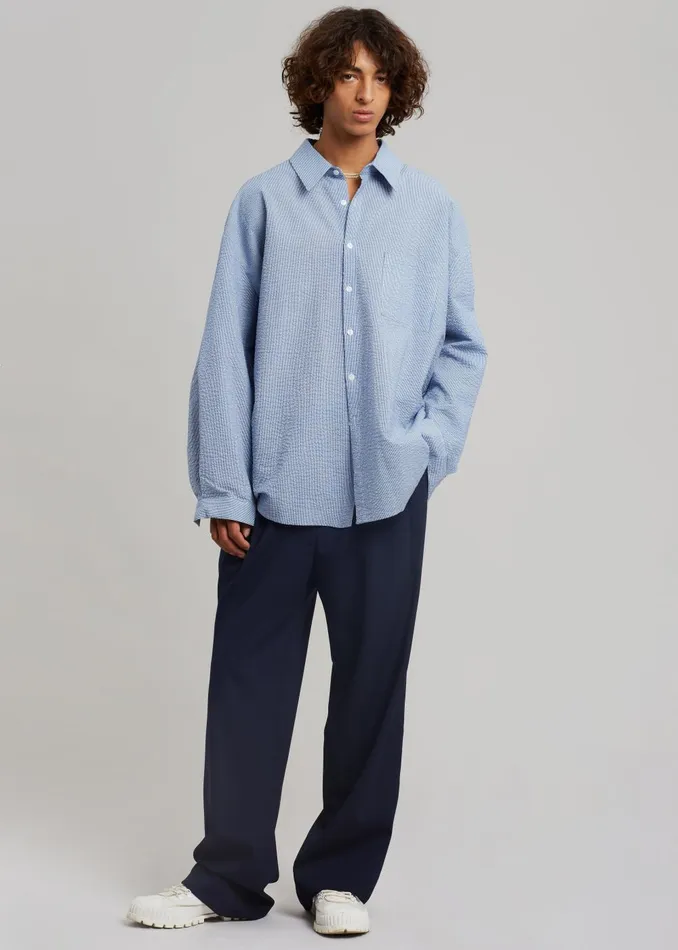 Men Beo Suit Pants 8211 Blue The Frankie Shop Bottoms