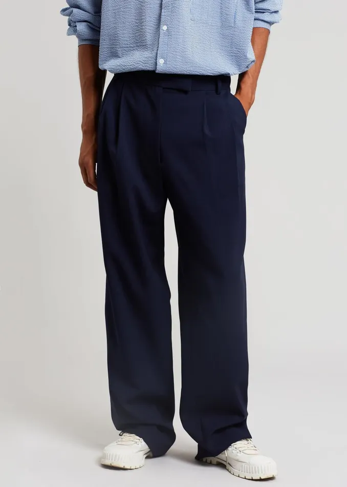 Men Beo Suit Pants 8211 Blue The Frankie Shop Bottoms