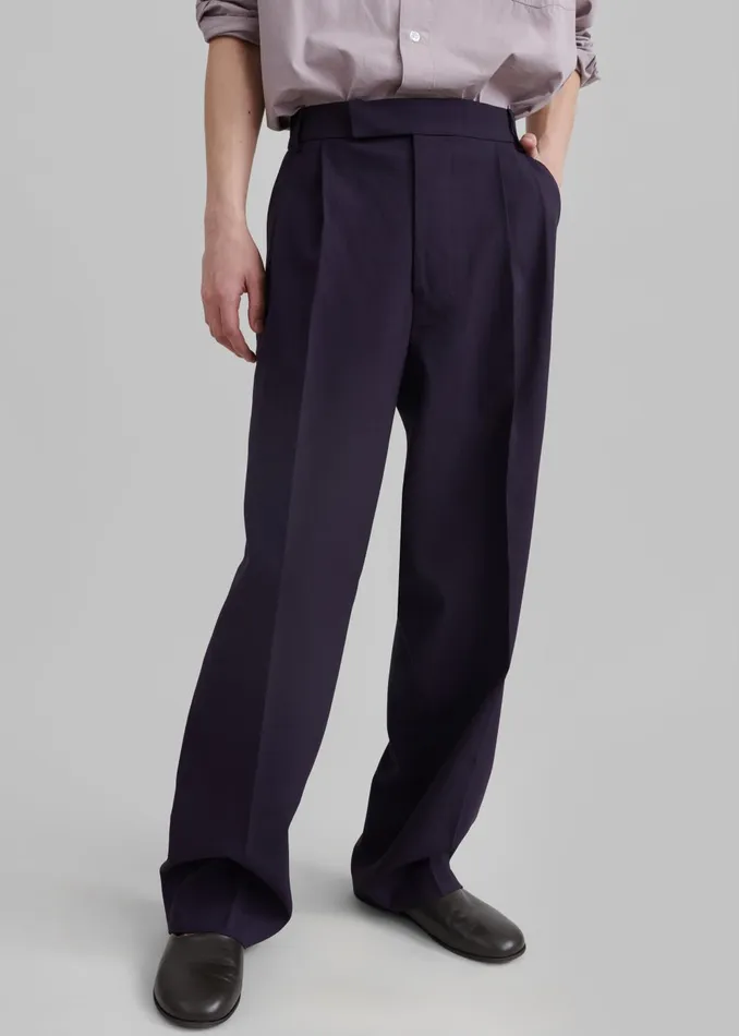 Men Beo Suit Pants 8211 Purple The Frankie Shop Bottoms