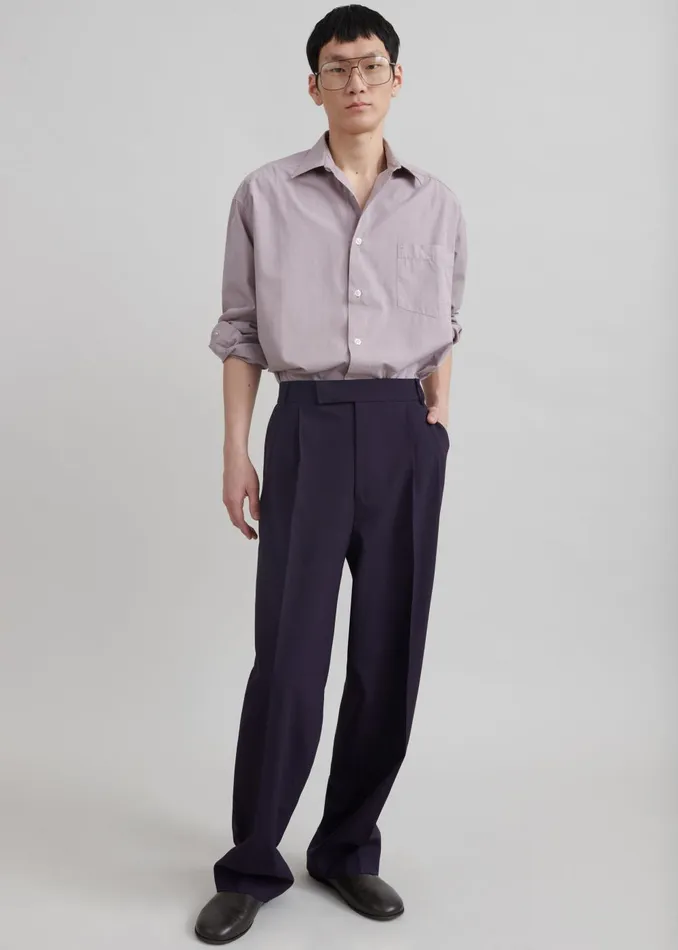 Men Beo Suit Pants 8211 Purple The Frankie Shop Bottoms