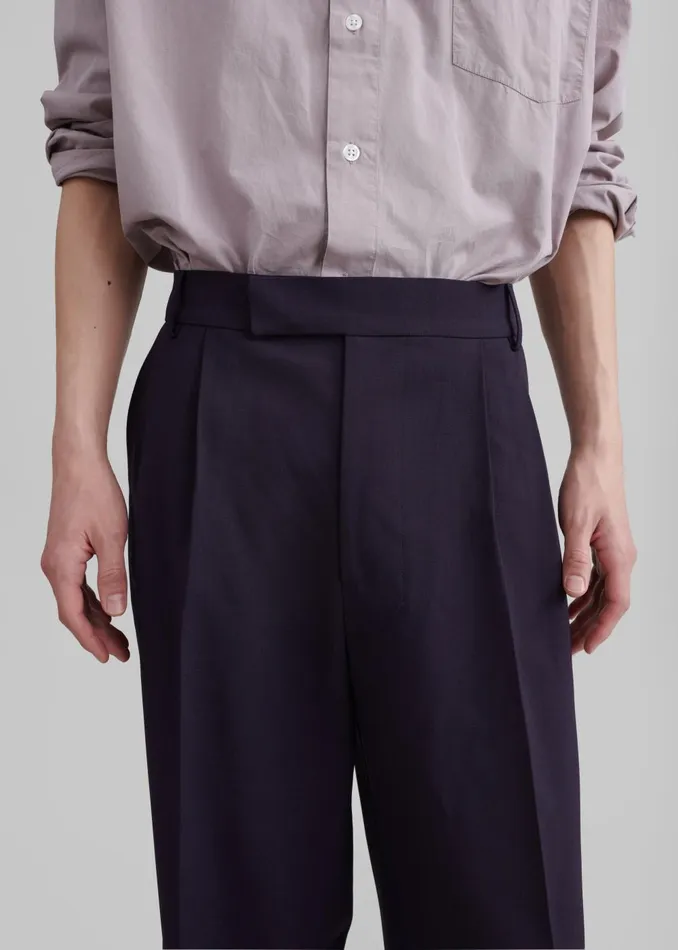 Men Beo Suit Pants 8211 Purple The Frankie Shop Bottoms