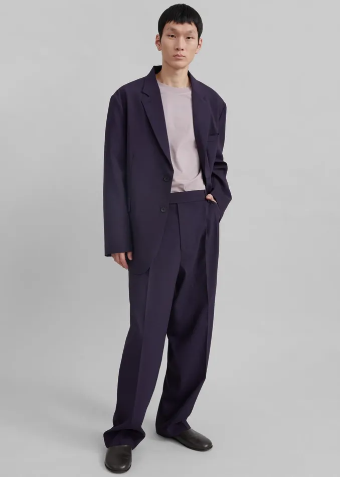 Men Beo Suit Pants 8211 Purple The Frankie Shop Bottoms
