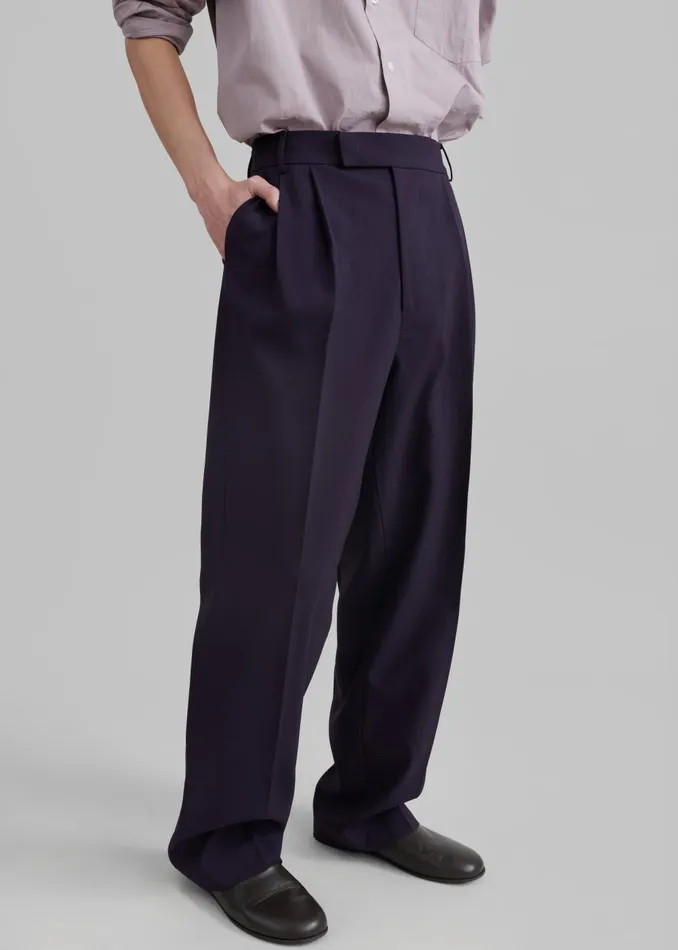 Men Beo Suit Pants 8211 Purple The Frankie Shop Bottoms