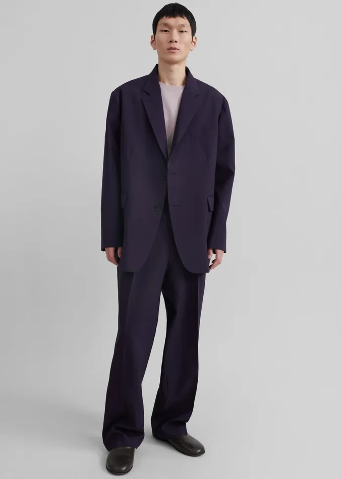 Men Beo Suit Pants 8211 Purple The Frankie Shop Bottoms