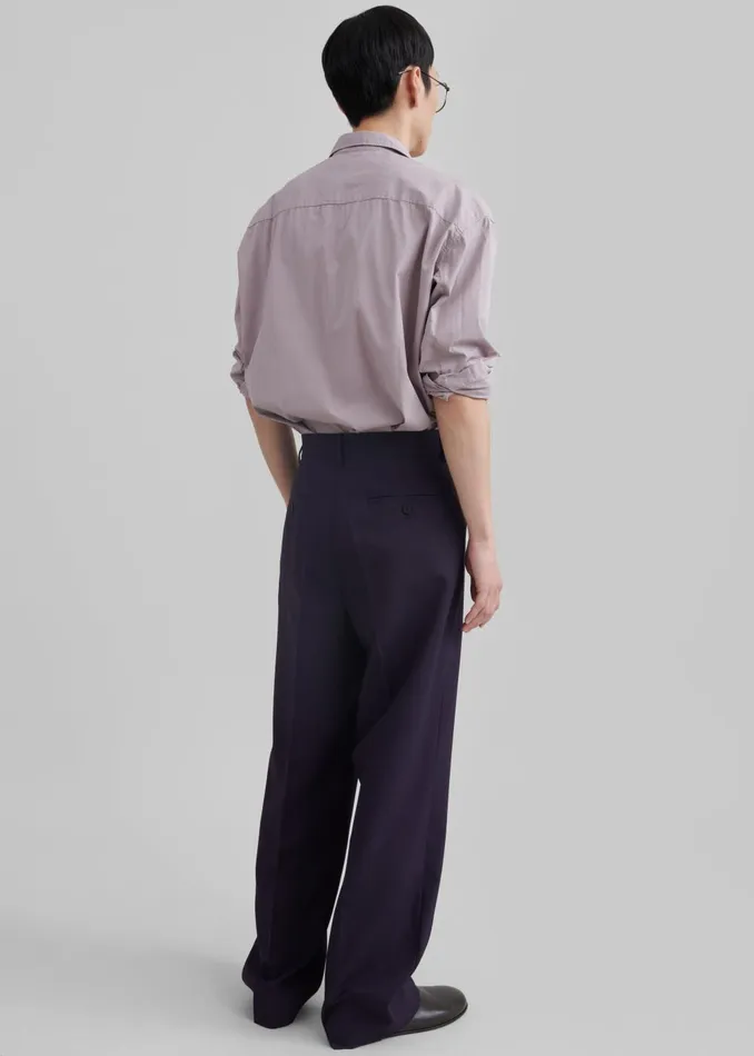 Men Beo Suit Pants 8211 Purple The Frankie Shop Bottoms