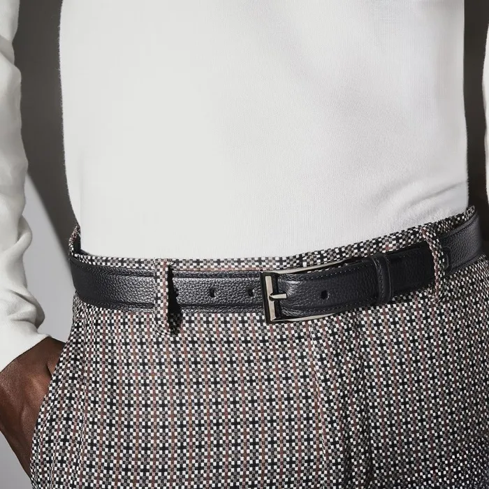 Men Bizzbelt Belt 8211 Grained Calf Leather 8211 Black Christian Louboutin Belts