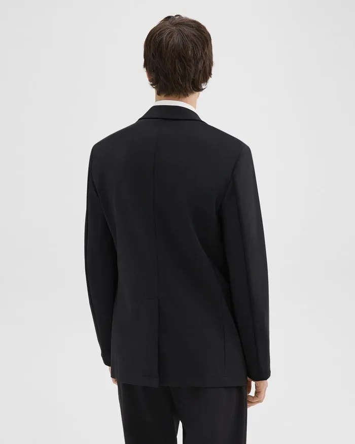 Men Blazers Jackets Theory Clinton Blazer In Precision Ponte Black