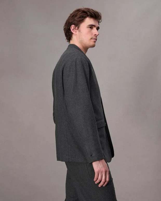 Men Blazers Rag and Bone Shift Flannel Blazer Heather Grey