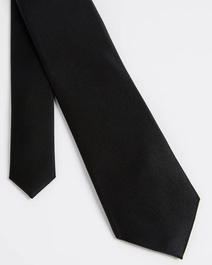 Men BLULA 8211 Twill Silk Tie Black Ted Baker Suits
