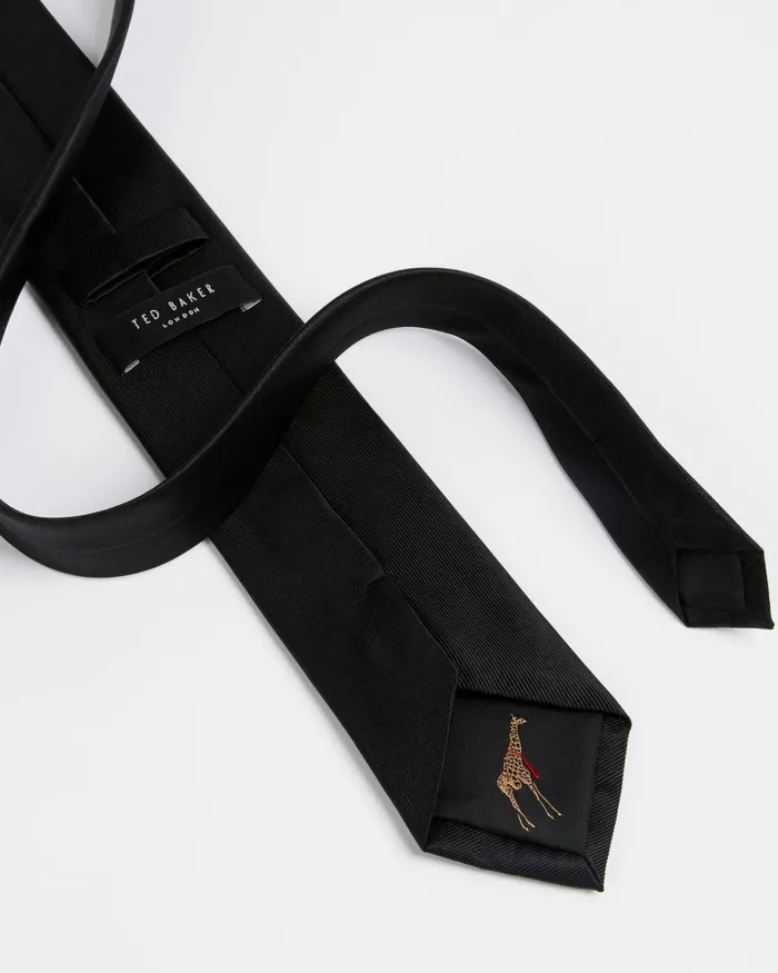 Men BLULA 8211 Twill Silk Tie Black Ted Baker Suits