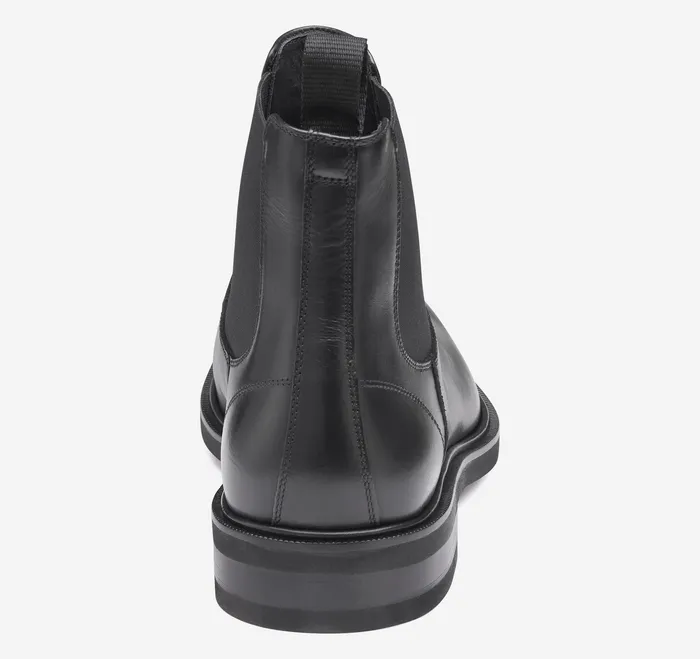 Men Boots Johnston and Murphy Hartley Chelsea Boot Black Italian Calfskin