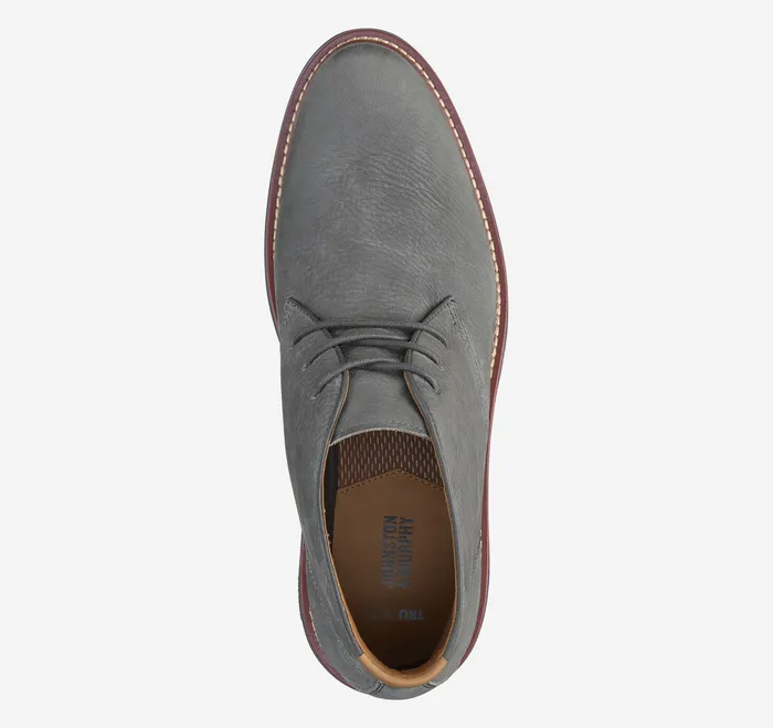 Men Boots Johnston and Murphy Upton Chukka Gray Nubuck