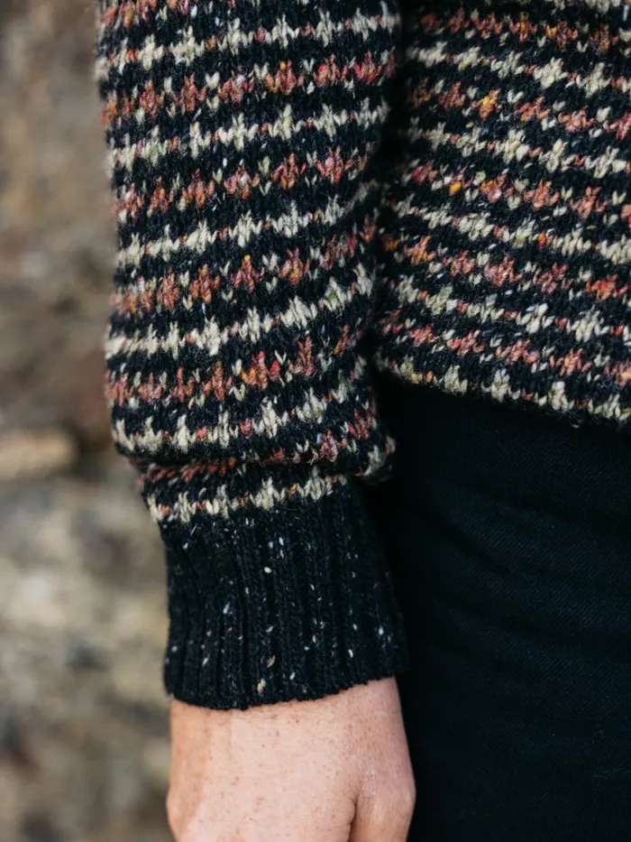 Men Bowers Jumper Blackrosewoodwillow Green Finisterre Knitwear