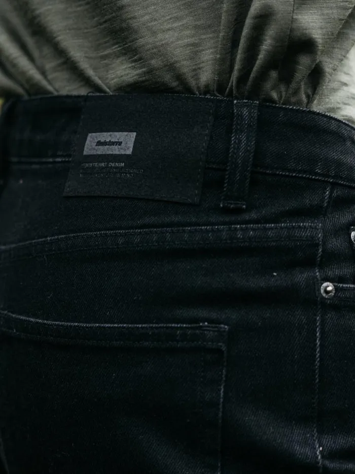 Men Breaker 5Pocket Jean Black Denim Finisterre Trousers and Jeans