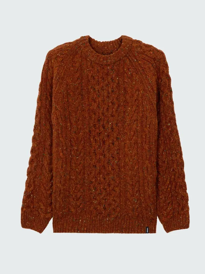 Men Cabet Jumper Copper Finisterre Knitwear