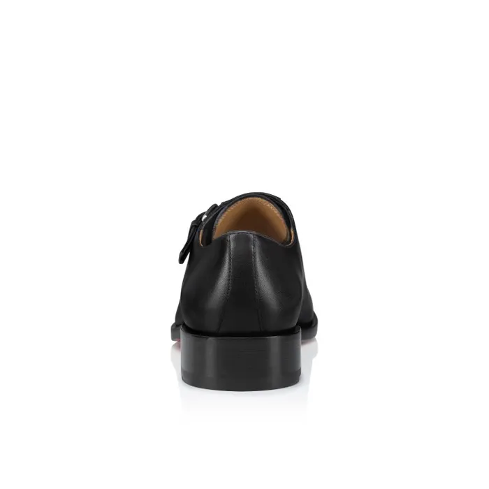 Men Chambelimonk Derbies 8211 Calf Leather 8211 Black Christian Louboutin Buckles and Laceups