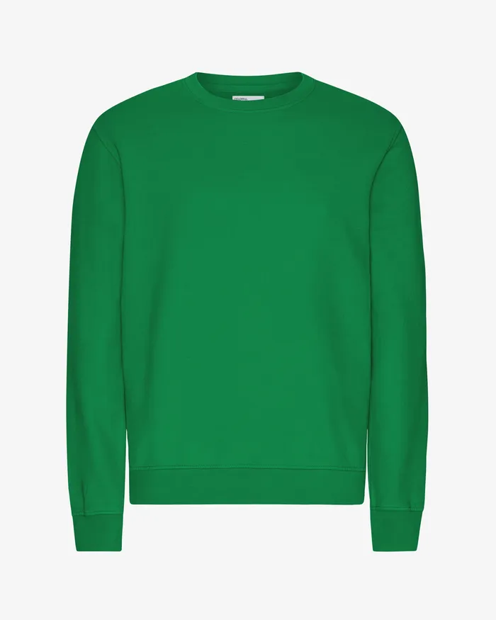 Men Classic Organic Crew 8211 Kelly Green Crewneck Sweatshirts Colorfulstandard