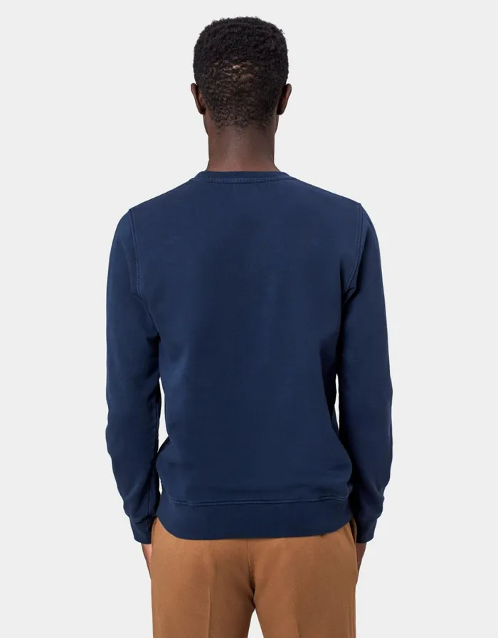 Men Classic Organic Crew Coffee Brown Colorful Standard Crewneck Sweatshirts