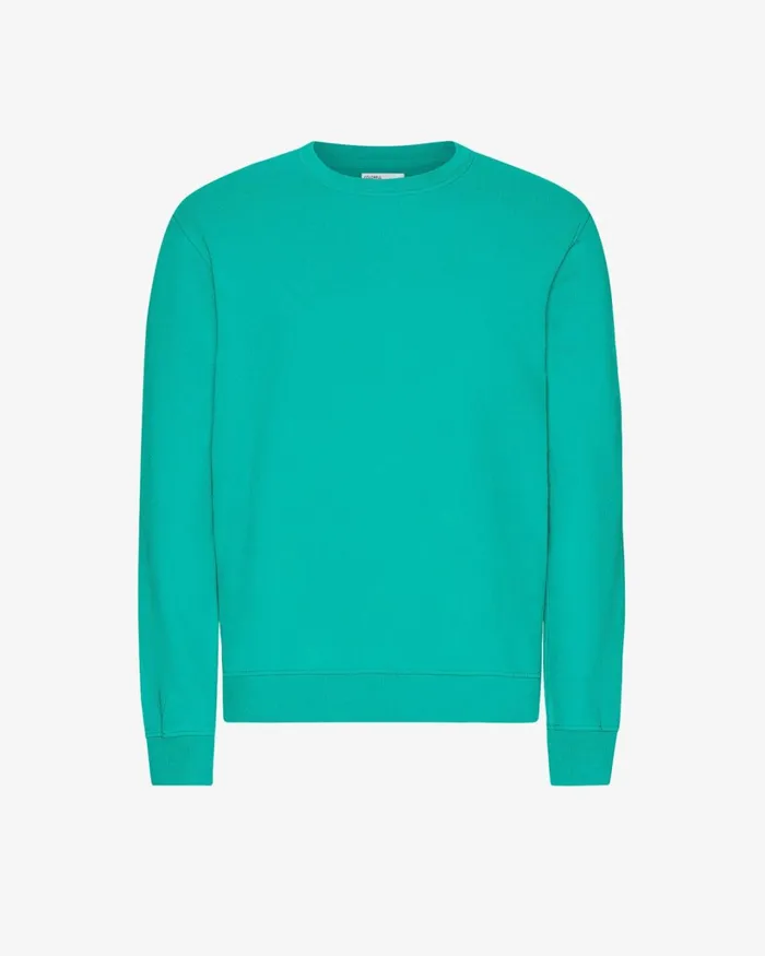 Men Classic Organic Crew Tropical Sea Colorful Standard Crewneck Sweatshirts