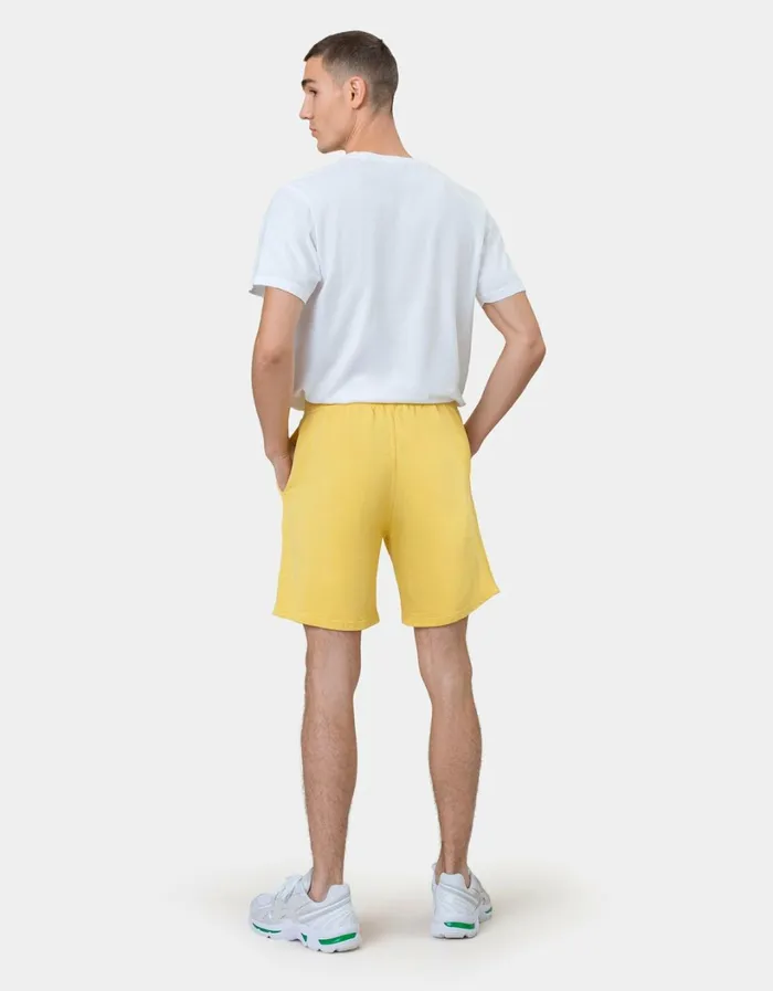 Men Classic Organic Sweatshorts Bright Coral Colorful Standard Shorts