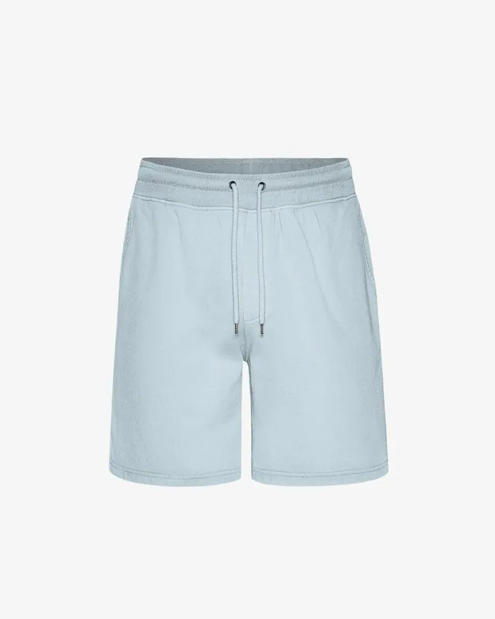 Men Classic Organic Sweatshorts Powder Blue Colorful Standard Shorts