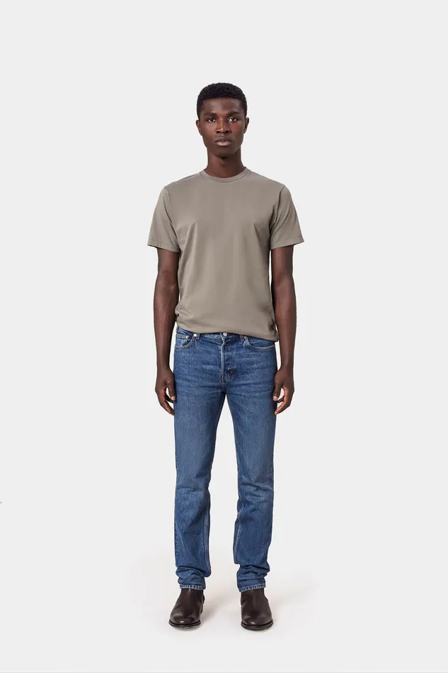 Men Classic Organic Tee 8211 Oyster Grey TShirts Colorfulstandard