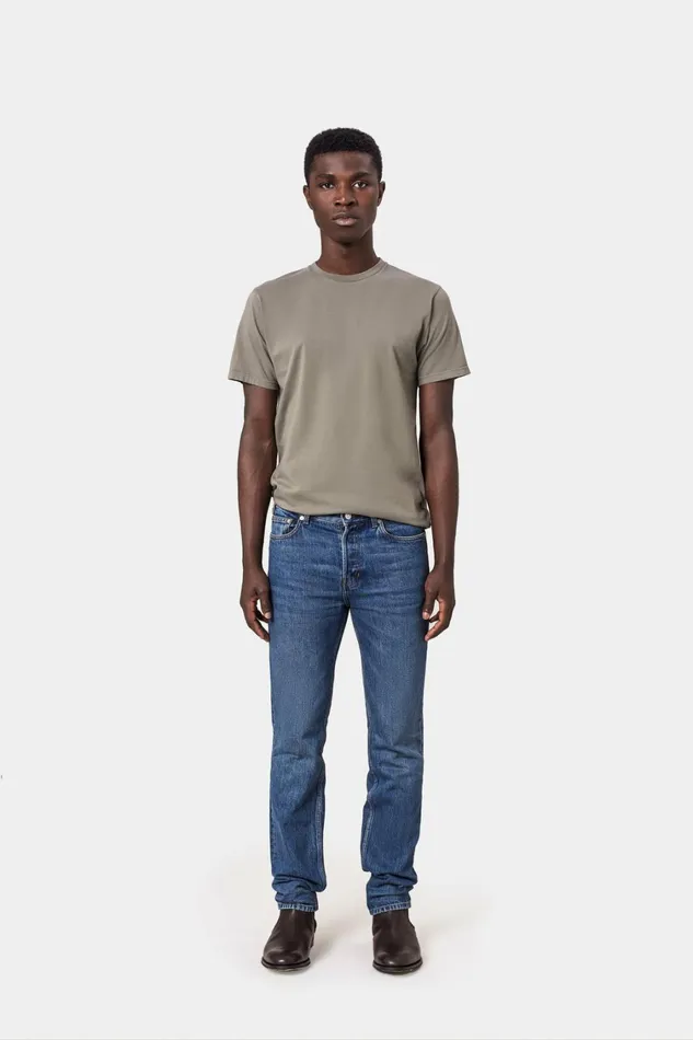Men Classic Organic Tee Heather Grey Colorful Standard TShirts
