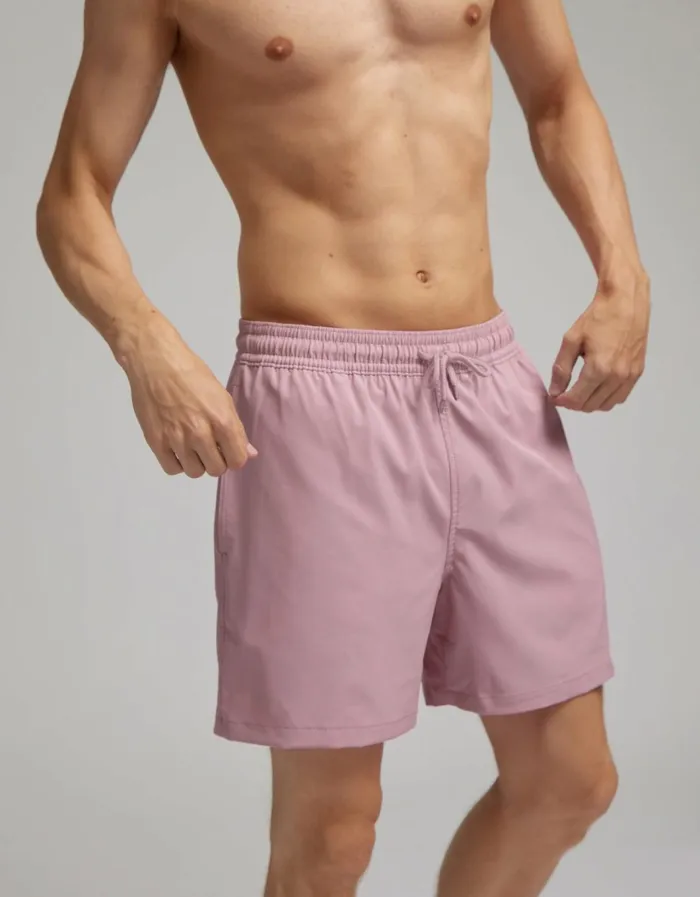 Men Classic Swim Shorts Hunter Green Colorful Standard Shorts