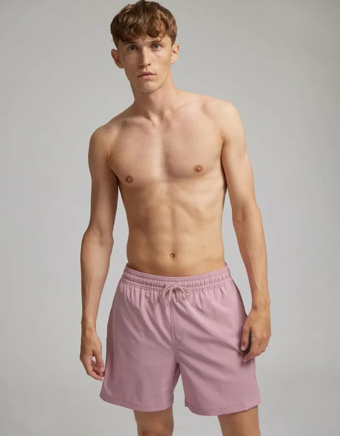 Men Classic Swim Shorts Hunter Green Colorful Standard Shorts