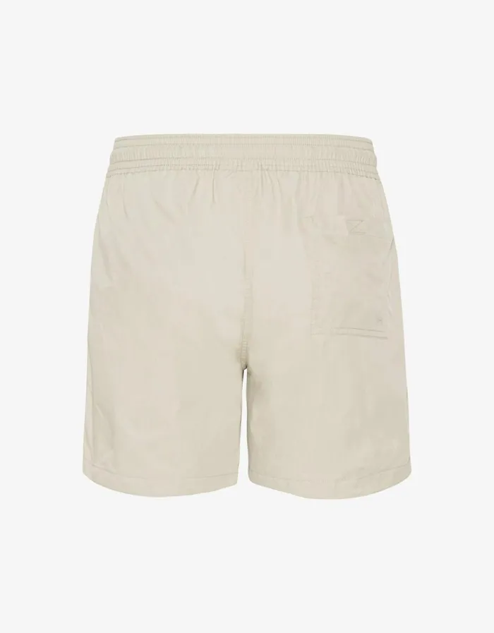 Men Classic Swim Shorts Ivory White Colorful Standard Shorts
