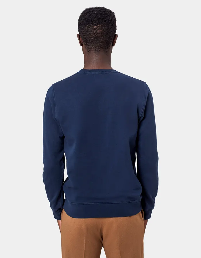 Men Colorfulstandard Classic Organic Crew 8211 Coffee Brown Crewneck Sweatshirts