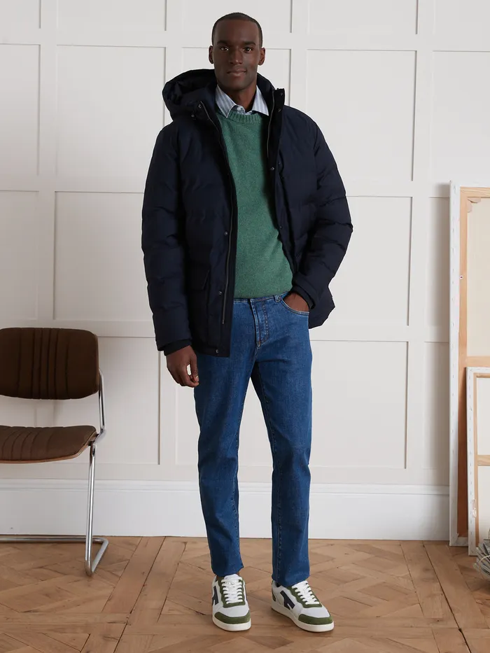 Men Cyrillus Clothing Regular Organic Cotton Jeans With An EcoFriendly Wash Denim Bleu Stone