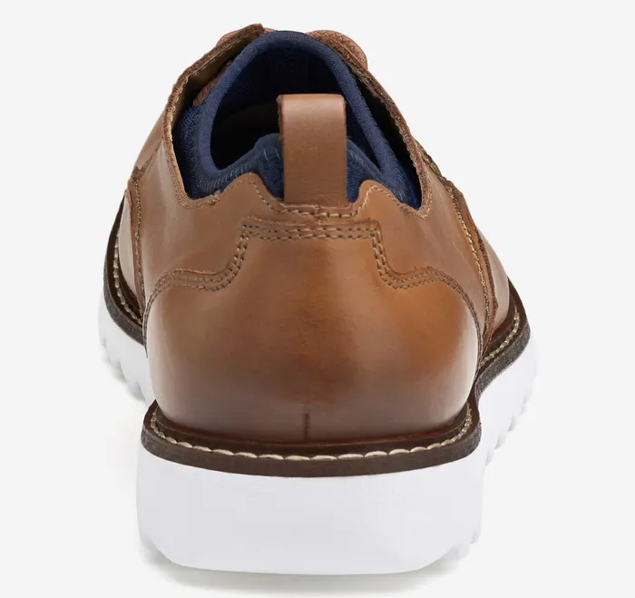 Men Duncan Plain Toe Tan Shoes Johnston and Murphy