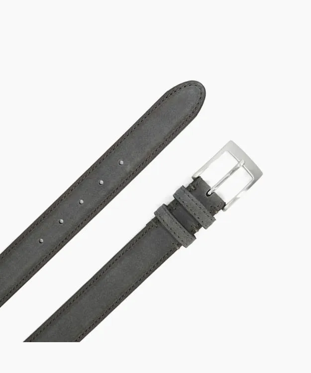 Men Dune London Belts Grey Suede Belt Grey