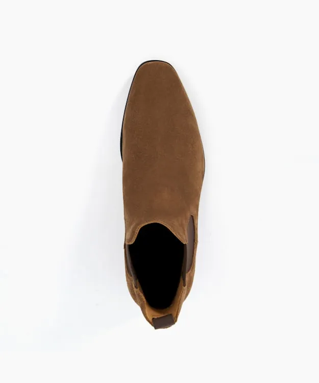 Men Dune London Chelsea Boots Wide Fit Chelsea Boots Brown