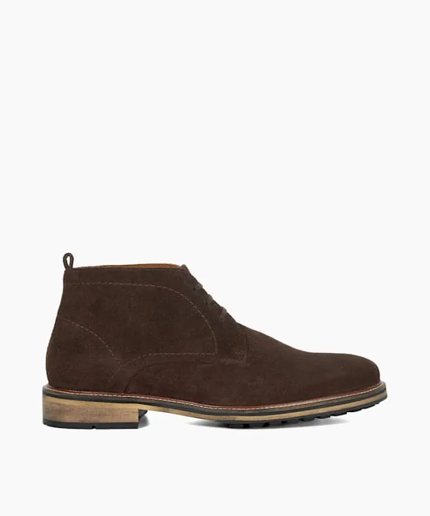 Men Dune London Chukka Boots Chukka Boots Brown Suede