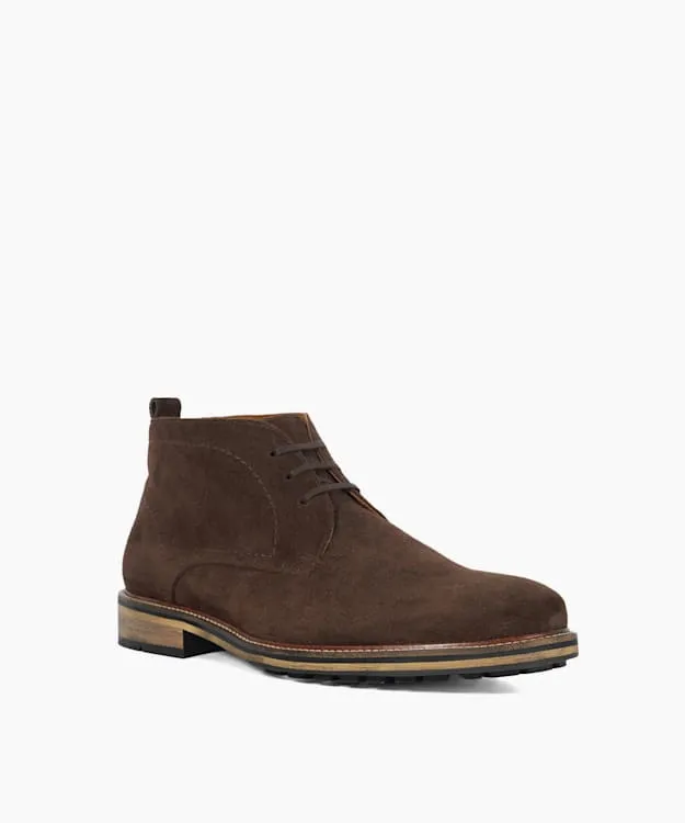 Men Dune London Chukka Boots Chukka Boots Brown Suede