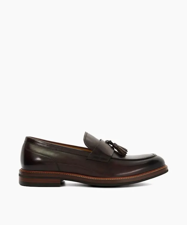 Men Dune London Loafers Tassel Detail Loafers Brown