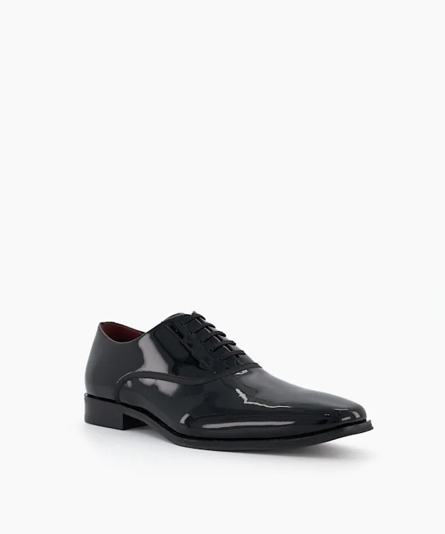Men Dune London Smart Shoes PatentLeather Oxford Shoes Black
