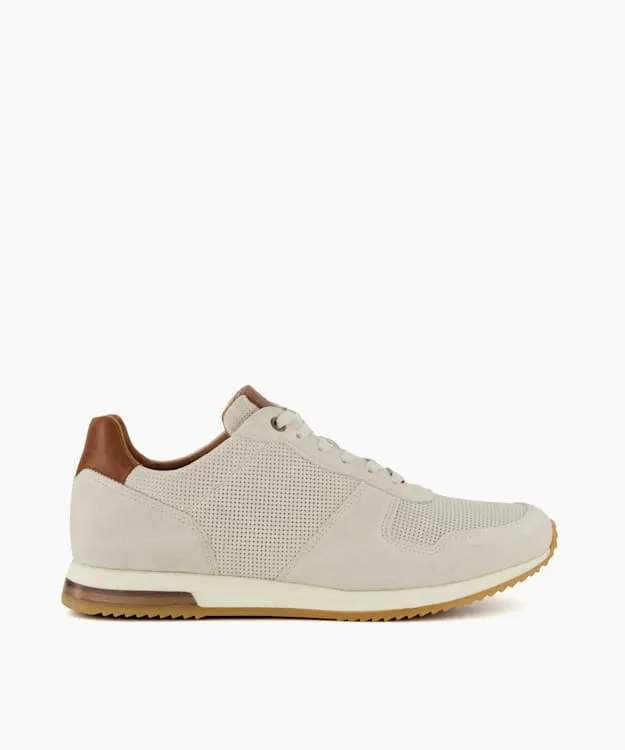 Men Dune London Trainers LaceUp Runner Trainers White
