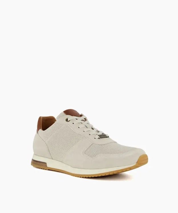 Men Dune London Trainers LaceUp Runner Trainers White