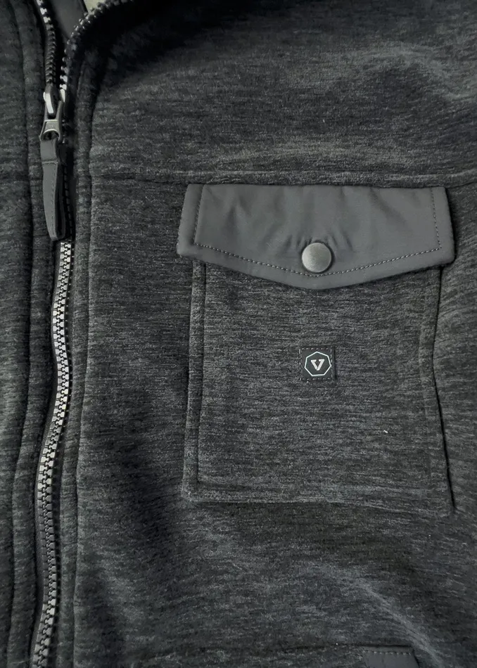 Men EcoZy Jacket Graphite Fleece and Hoodies Vissla Men EcoZy Jacket Graphite Fleece and Hoodies Vissla