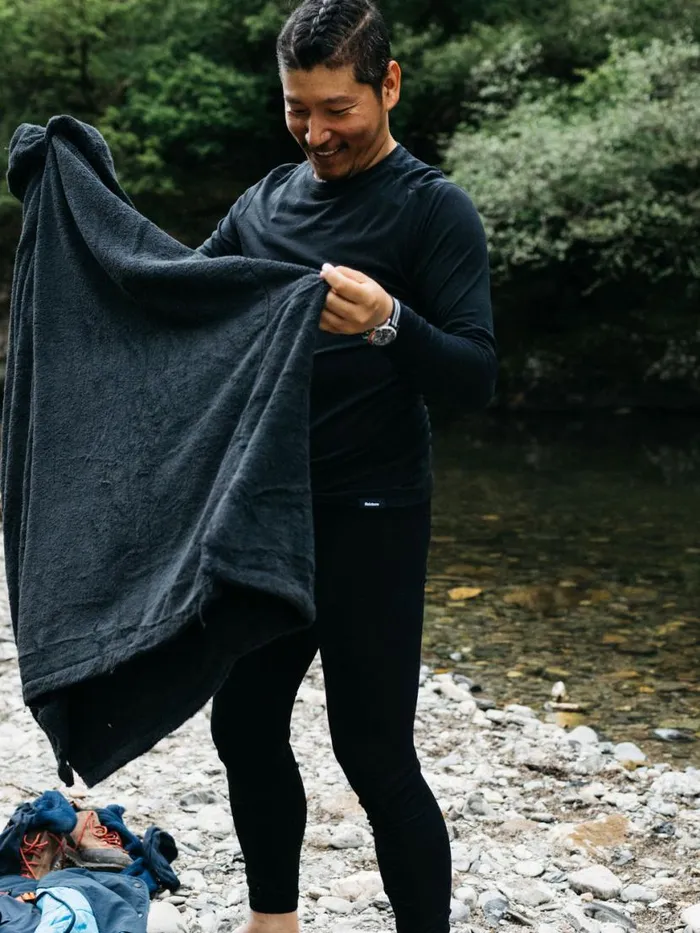 Men Eddy 20 Merino Wool Long Johns Blackolive Finisterre Base Layers and Underwear
