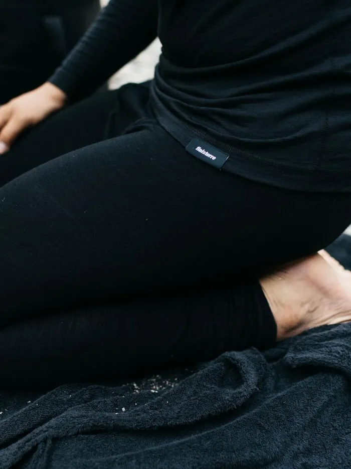 Men Eddy 20 Merino Wool Long Johns Blackolive Finisterre Base Layers and Underwear